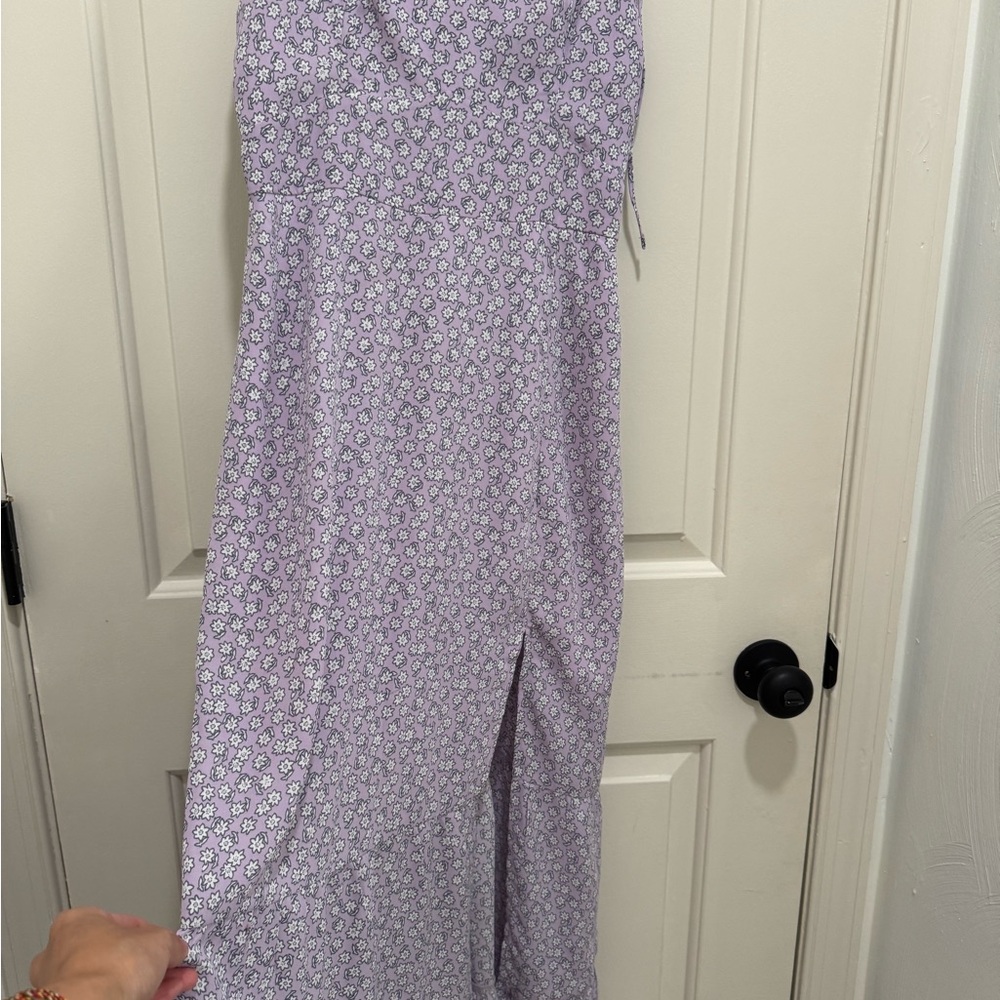 Abercrombie & Fitch Purple Floral Maxi Dress